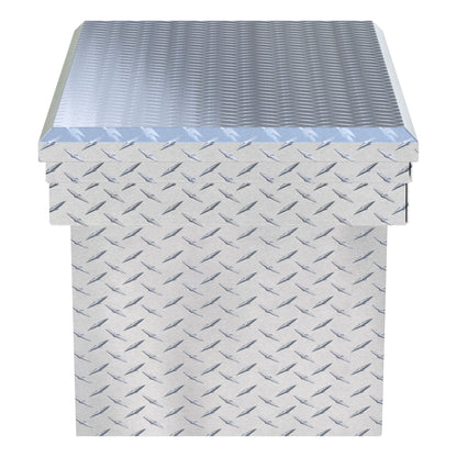 UWS Crossover Tool Box - 63-in - Low Profile - Single Lid - Deep Angled Tub - Bright Aluminum - TBSD-63A-LP