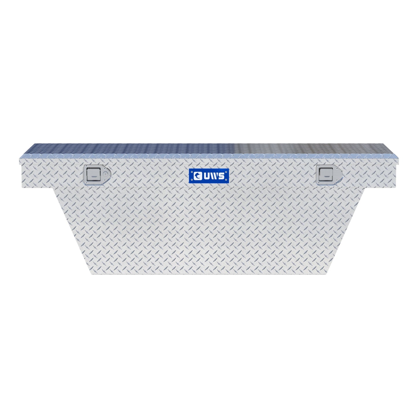 UWS Crossover Tool Box - 63-in - Standard Profile - Single Lid - Deep Angled Tub - Bright Aluminum - TBSD-63A