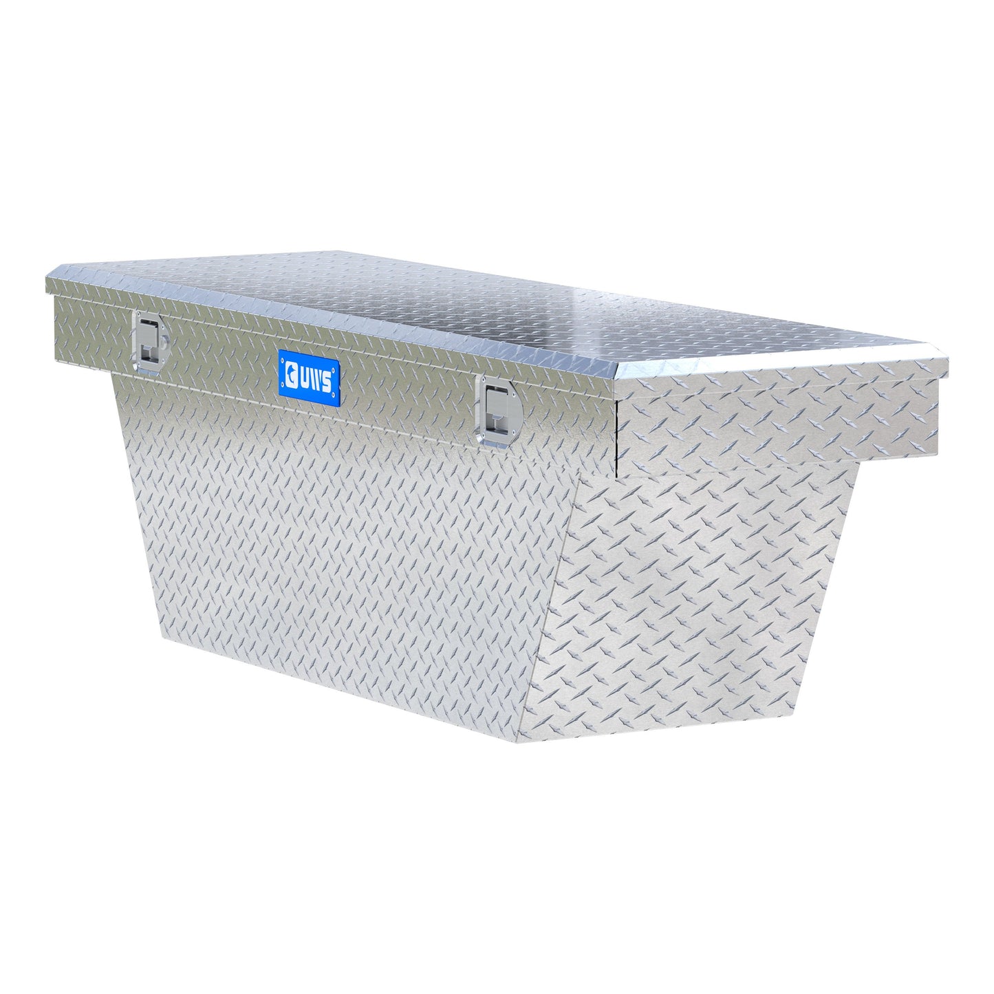 UWS Crossover Tool Box - 63-in - Standard Profile - Single Lid - Deep Angled Tub - Bright Aluminum - TBSD-63A