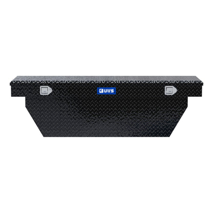 UWS Crossover Tool Box - 69-in - Standard Profile - Single Lid - Deep Angled Tub - Gloss Black - TBSD-69-A-BLK