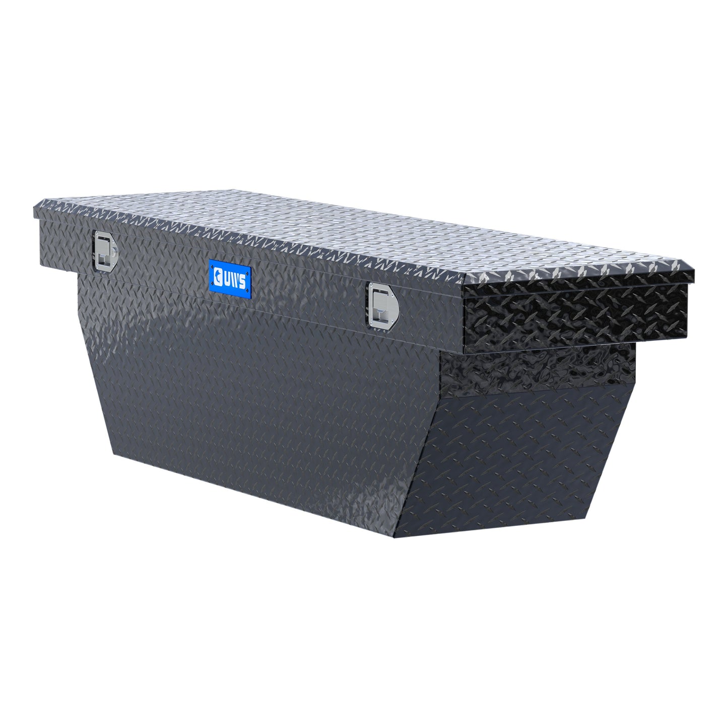 UWS Crossover Tool Box - 69-in - Standard Profile - Single Lid - Deep Angled Tub - Gloss Black - TBSD-69-A-BLK