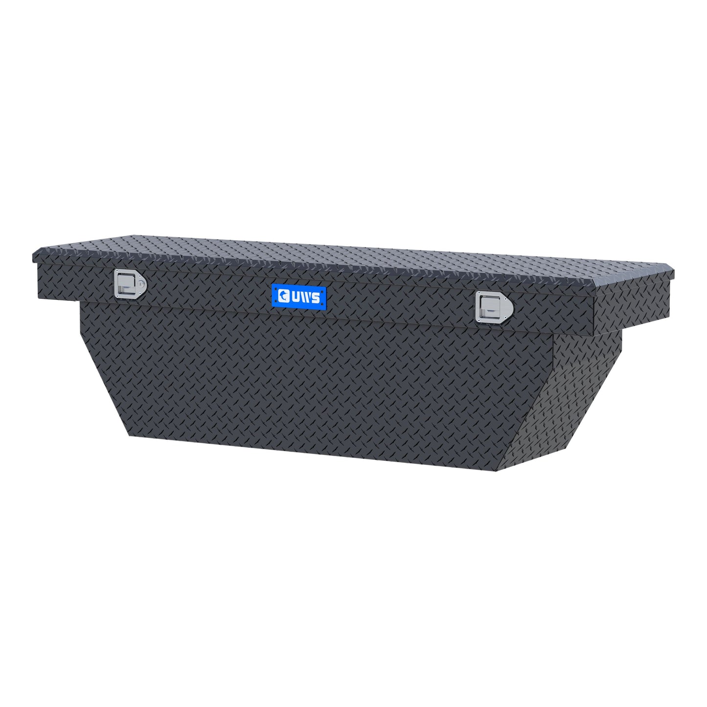 UWS Crossover Tool Box - 69-in - Standard Profile - Single Lid - Deep Angled Tub - Matte Black - TBSD-69-A-MB