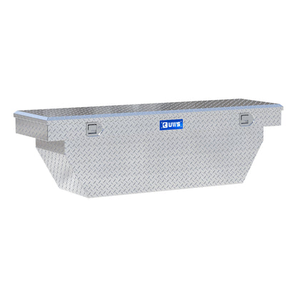 UWS Crossover Tool Box - 69-in - Standard Profile - Single Lid - Deep Angled Tub - Bright Aluminum - TBSD-69-A