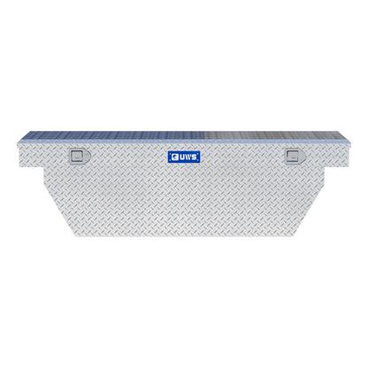 UWS Crossover Tool Box - 69-in - Standard Profile - Single Lid - Deep Angled Tub - Bright Aluminum - TBSD-69-A