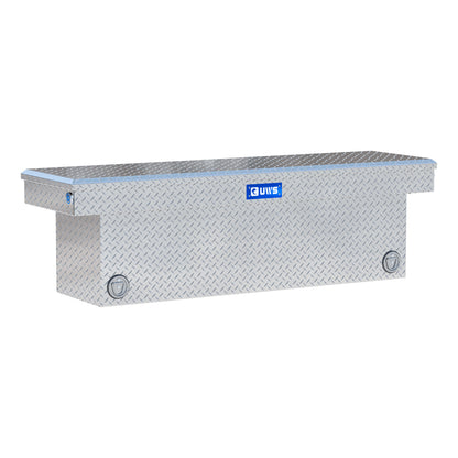 UWS Crossover Tool Box - 69-in - Standard Profile - Single Lid - Deep Tub - Push Button - Bright Aluminum - TBSD-69-PB