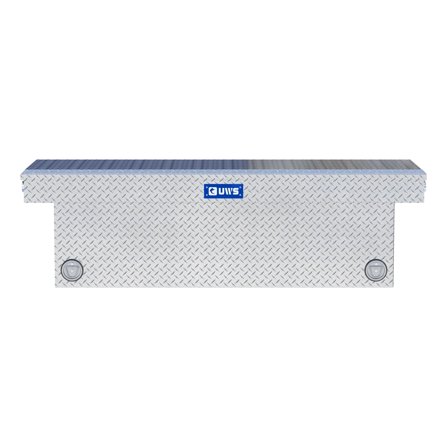 UWS Crossover Tool Box - 69-in - Standard Profile - Single Lid - Deep Tub - Push Button - Bright Aluminum - TBSD-69-PB