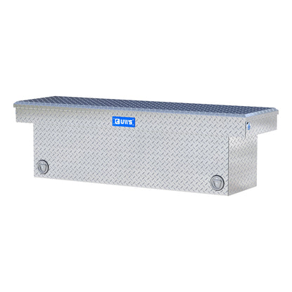 UWS Crossover Tool Box - 69-in - Standard Profile - Single Lid - Deep Tub - Push Button - Bright Aluminum - TBSD-69-PB