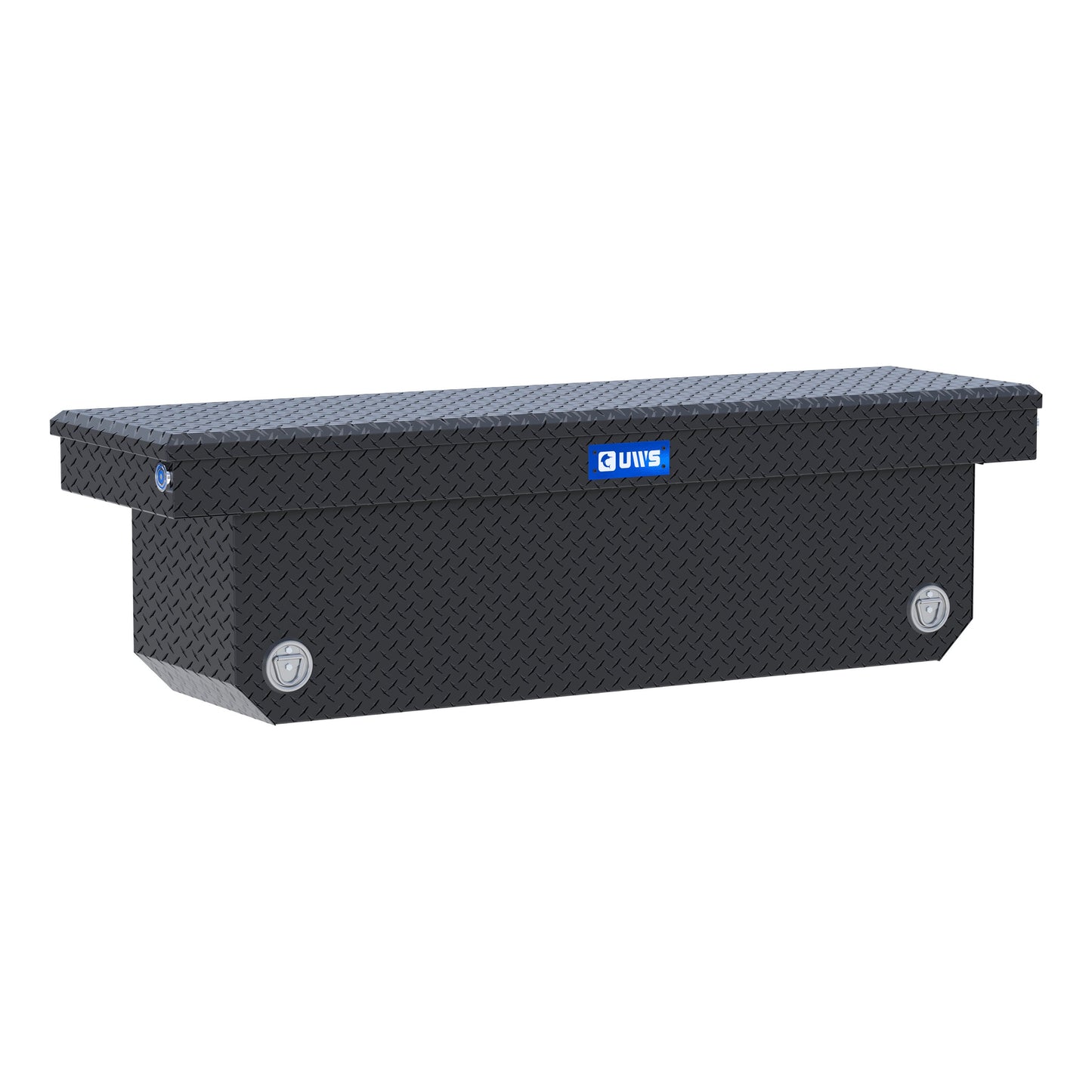 UWS Crossover Tool Box - 72-in - Standard Profile - Single Lid - Deep Angled Tub - Push Button - Matte Black - TBSD-72-A-PB-MB
