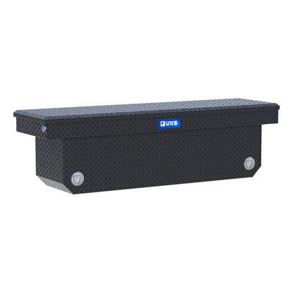 UWS Crossover Tool Box - 72-in - Standard Profile - Single Lid - Deep Angled Tub - Push Button - Matte Black - TBSD-72-A-PB-MB