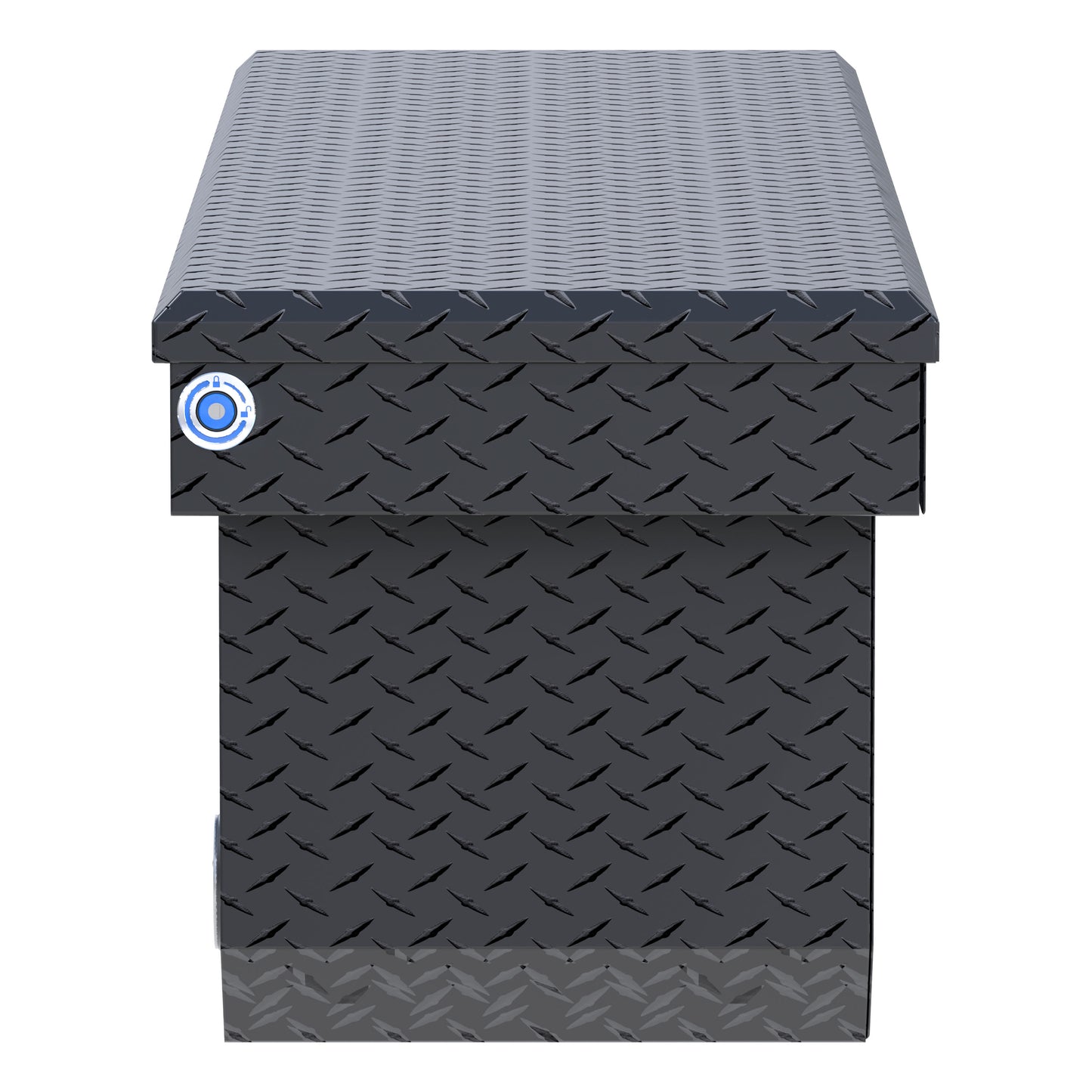 UWS Crossover Tool Box - 72-in - Standard Profile - Single Lid - Deep Angled Tub - Push Button - Matte Black - TBSD-72-A-PB-MB