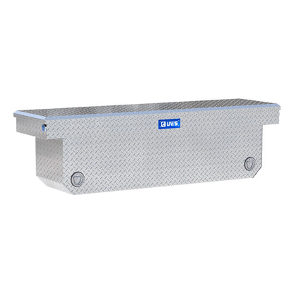 UWS Crossover Tool Box - 72-in - Standard Profile - Single Lid - Deep Angled Tub - Push Button - Bright Aluminum - TBSD-72-A-PB