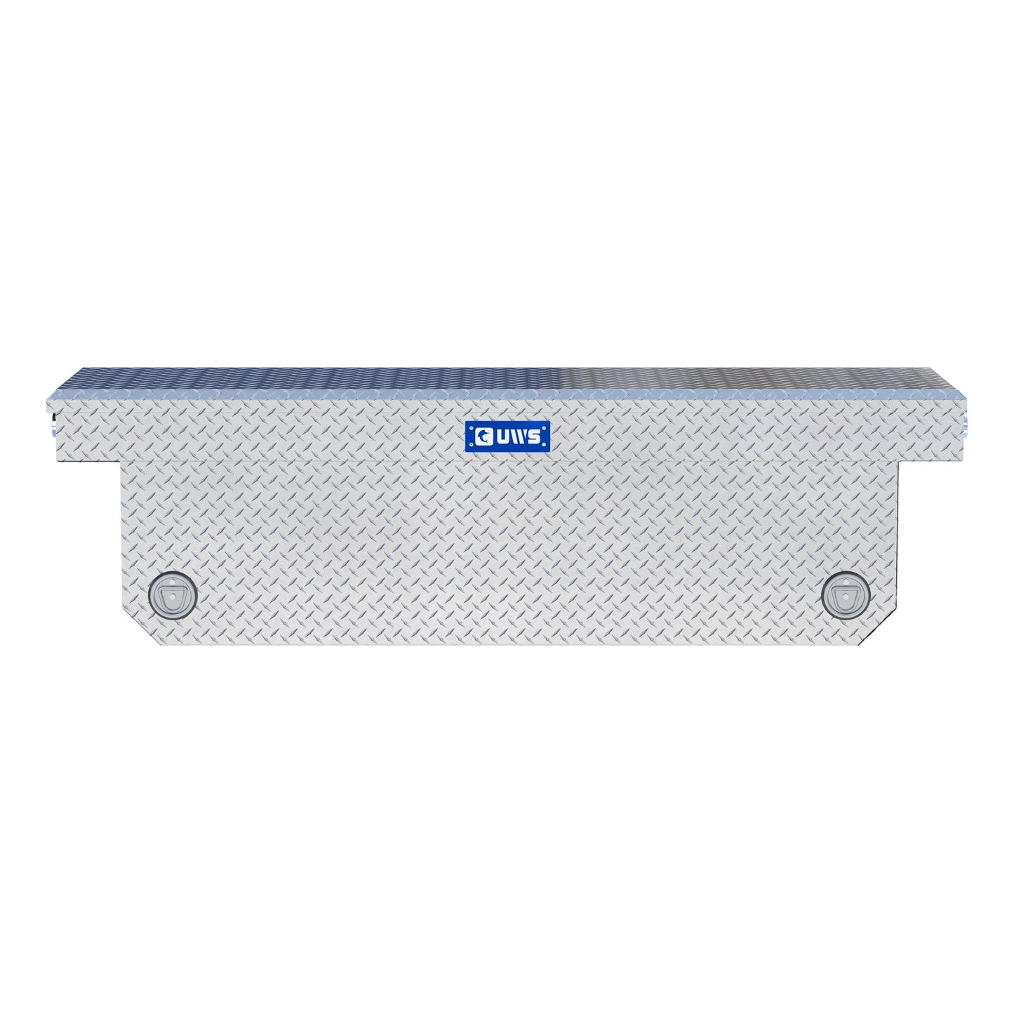 UWS Crossover Tool Box - 72-in - Standard Profile - Single Lid - Deep Angled Tub - Push Button - Bright Aluminum - TBSD-72-A-PB