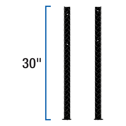 UWS Replacement Topside Tool Box Leg Gloss Black Aluminum - TBTS-LEGS-BLK