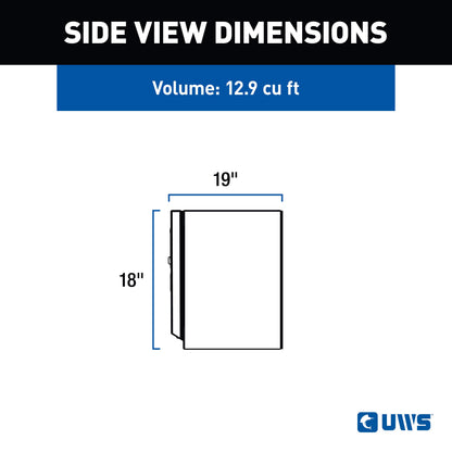 UWS 72-in Underbody Aluminum Tool Box - Double-Door - TBUB-72