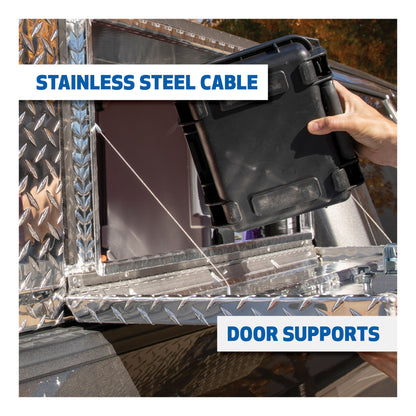 UWS 96-in Underbody Aluminum Tool Box - Double-Door - TBUB-96