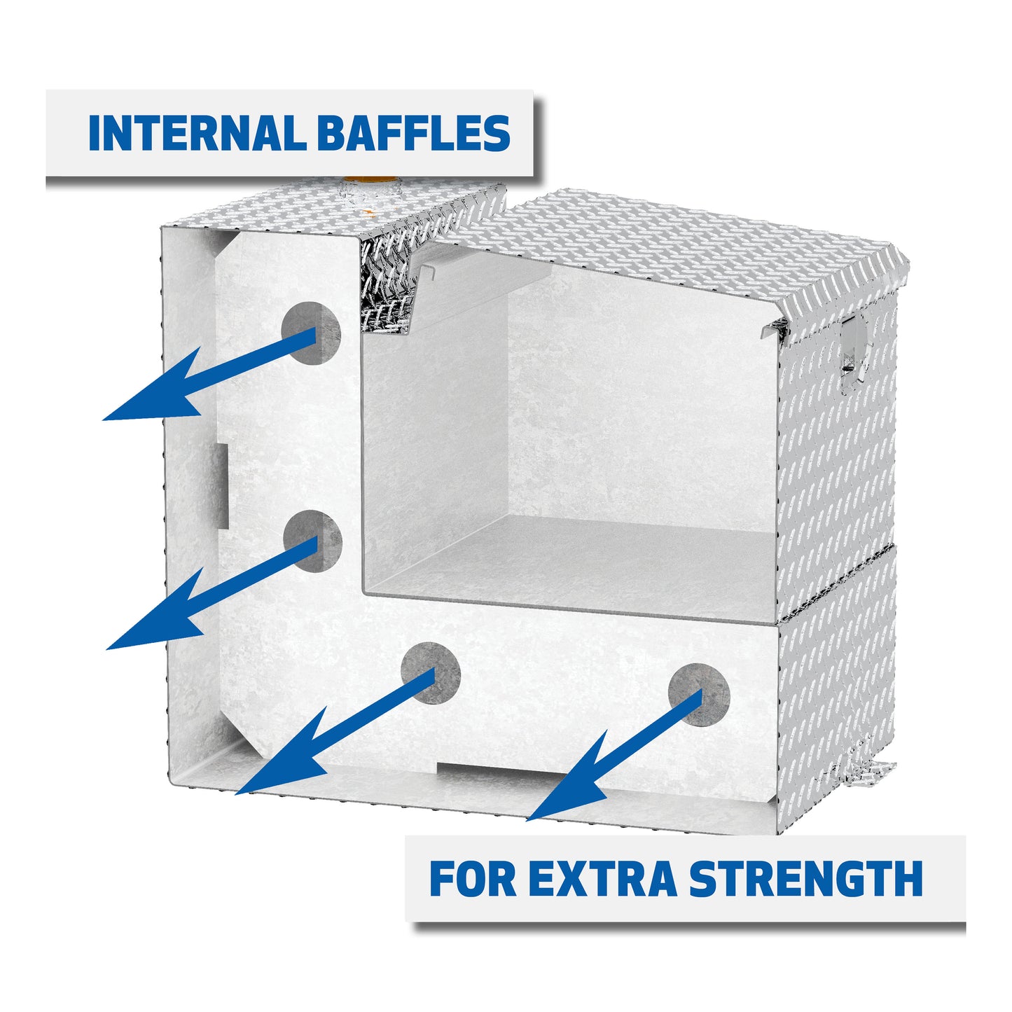 UWS 100-Gallon Combo Transfer Tank - Bright Aluminum - TT-100-COMBO