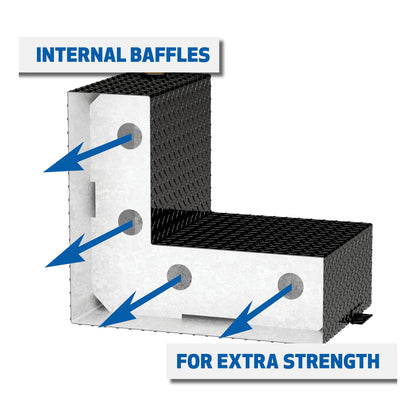 UWS 100-Gallon L-Shape Transfer Tank - Gloss Black - TT-100-L-T-P-B