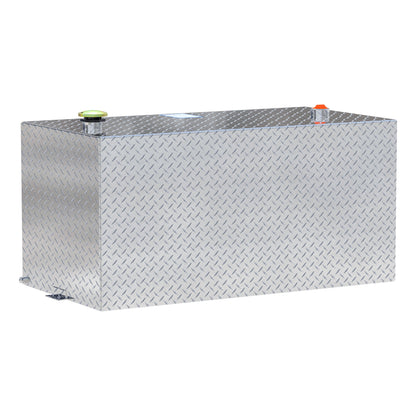 UWS 100-Gallon Rectangle Transfer Tank - Bright Aluminum - TT-100-RT-T-P