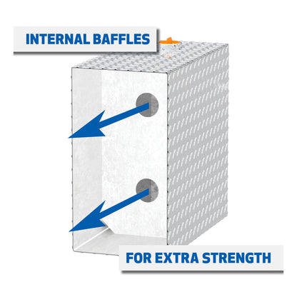 UWS 100-Gallon Rectangle Transfer Tank - Bright Aluminum - TT-100-RT-T-P