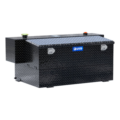 UWS Hammerhead-Style Aluminum Combo Transfer Tank - Gloss Black - TT-100HH-CB-B