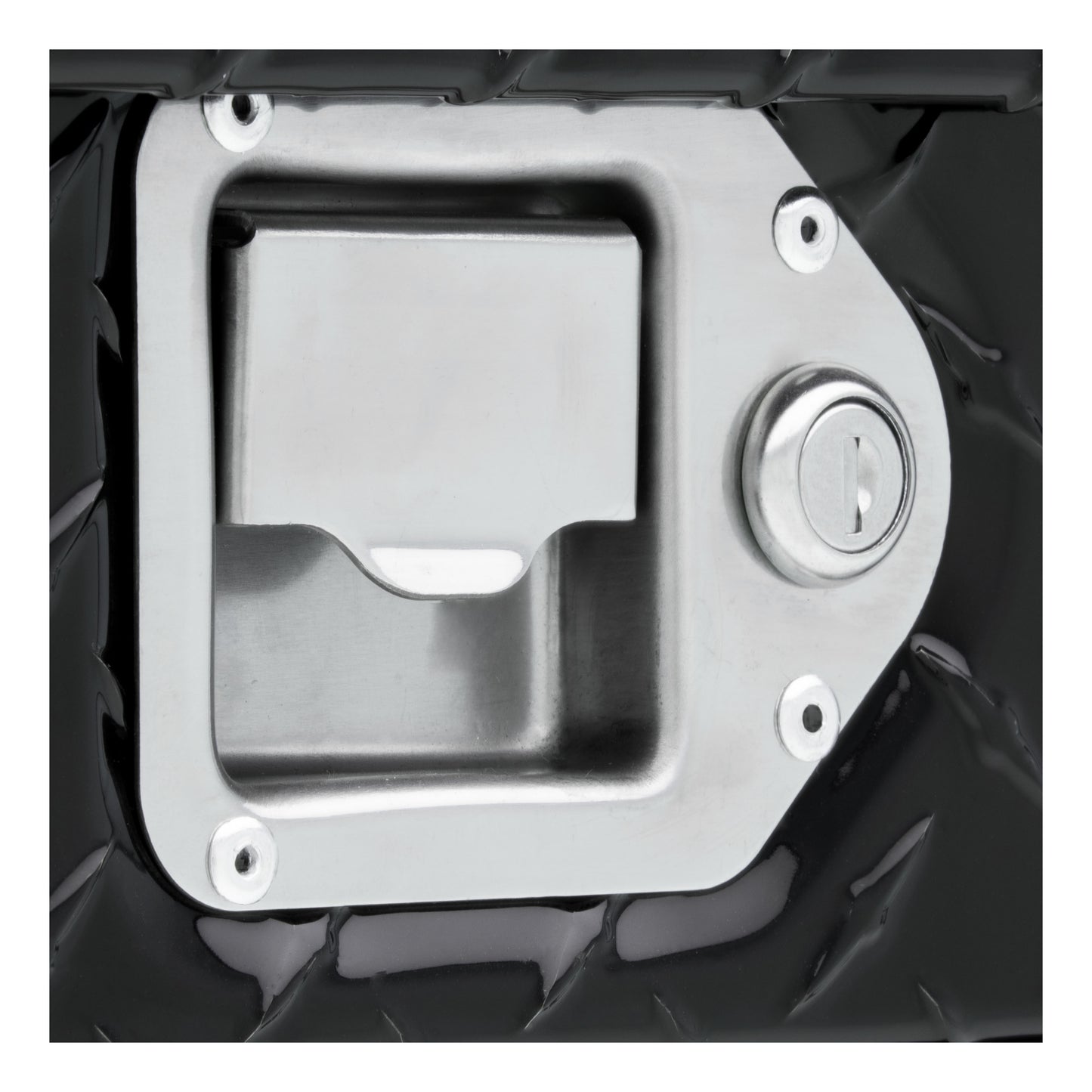 UWS Hammerhead-Style Aluminum Combo Transfer Tank - Gloss Black - TT-100HH-CB-B