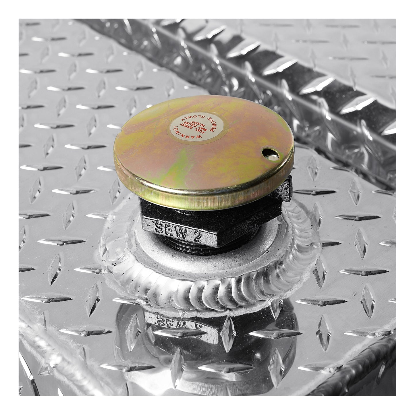 UWS Hammerhead-Style Aluminum Transfer Tank - Bright Aluminum - TT-100HH