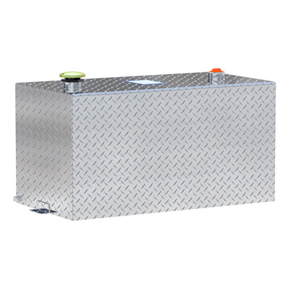 UWS 50-Gallon Rectangle Transfer Tank - Bright Aluminum - TT-50-R-T-P