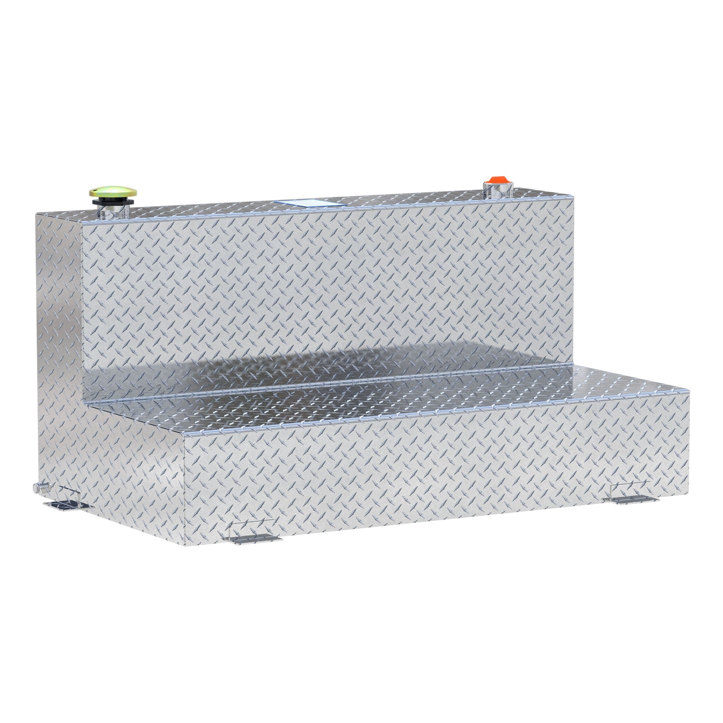 UWS 75-Gallon L-Shape Transfer Tank - Bright Aluminum - TT-75-L-T-P