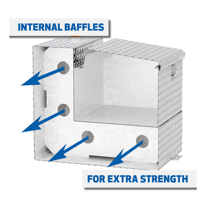 UWS 85-Gallon Combo Transfer Tank - Bright Aluminum - TT-85-COMBO