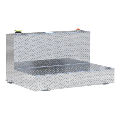 UWS 85-Gallon L-Shape Transfer Tank - Bright Aluminum - TT-85-L-T-P