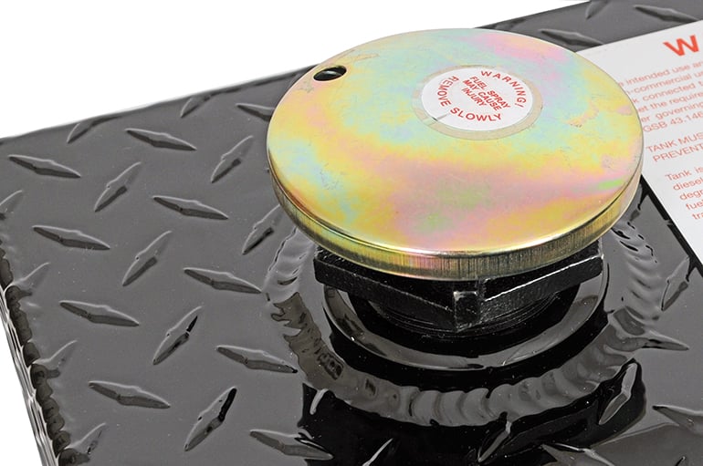 Dee Zee 76 Gallon Transfer Tank Wedge Rectangle Black Tread