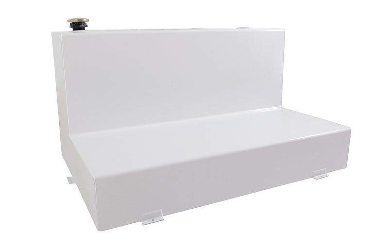 Dee Zee Tanks - Auxiliary L-Shape White Steel