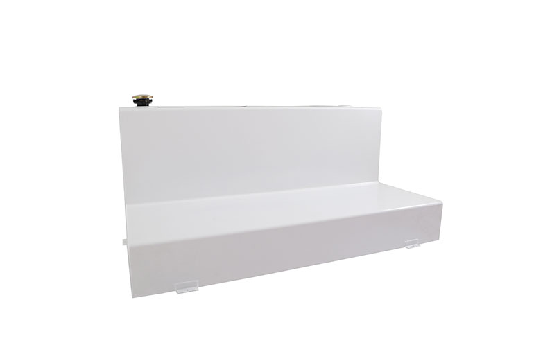 Dee Zee 111-Gallon L-Shape Steel Transfer Tank - White - DZ92756S