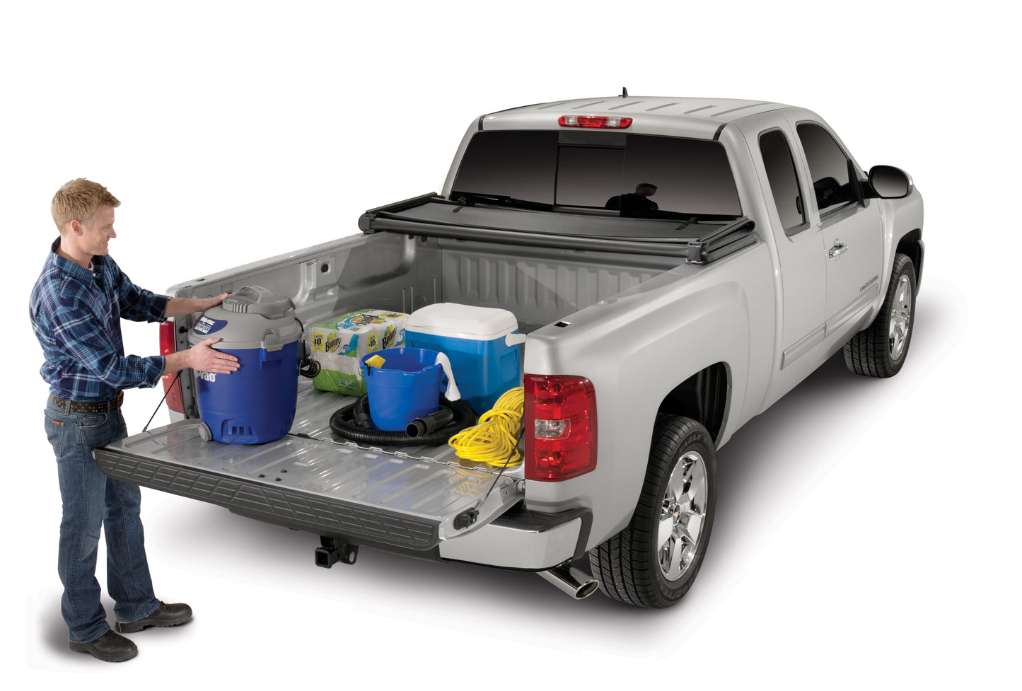 TrailFX Soft Folding Tonneau Cover For Chevrolet/GMC 8' - TFX1006
