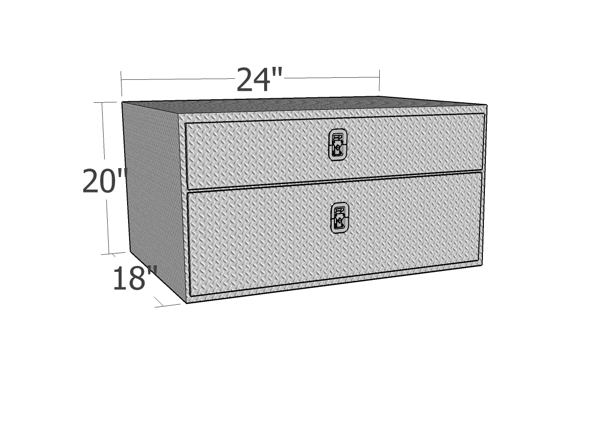 Brute Underbody Truck Box with Top Drawer & Bottom Door