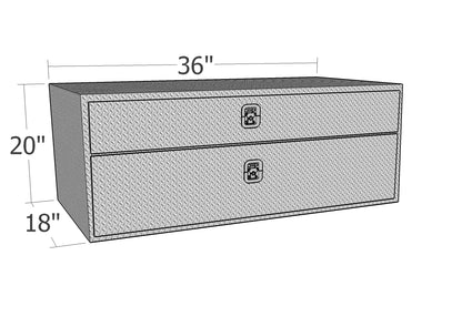 Brute Underbody Truck Box with Top Drawer & Bottom Door