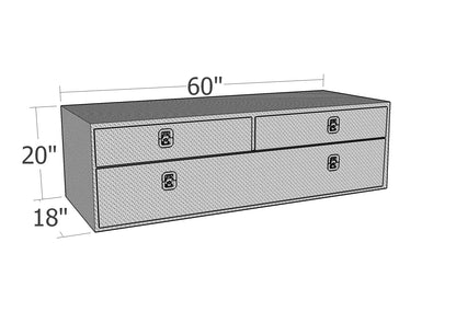 Brute Underbody Truck Box with Top Drawer & Bottom Door