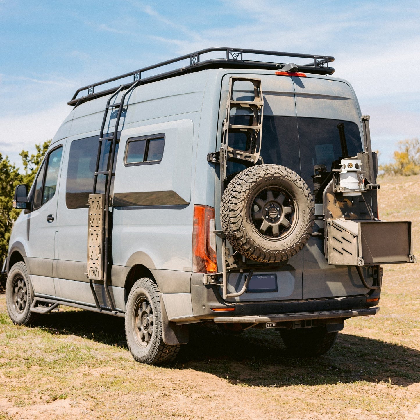 Vanspeed Mule Carrier + Driver Side Tire Carrier for Mercedes Sprinter 144/170 (2019+) - VNSPD-031C