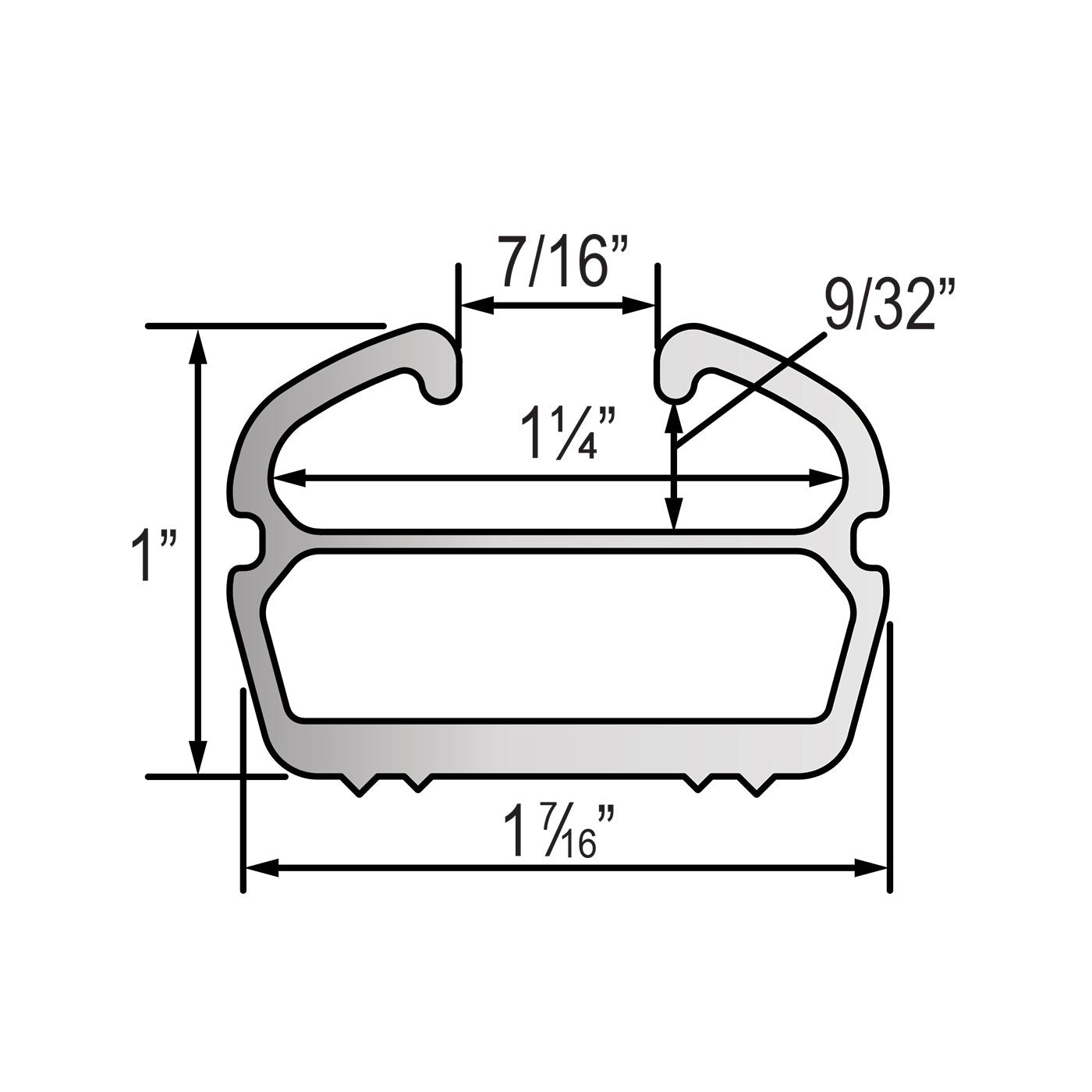 Vantech Universal Roof Tracks