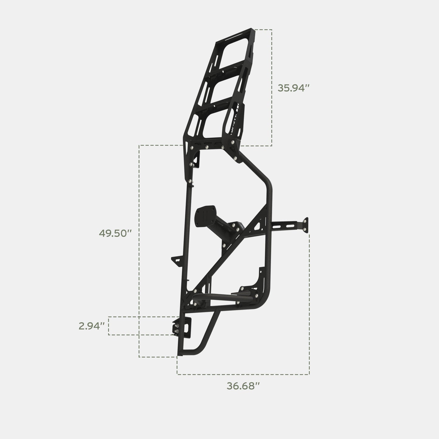 Vanspeed Mule Carrier + Driver Side Tire Carrier + Ladder for Mercedes Sprinter 144/170 (2019+) - VNSPD-031D
