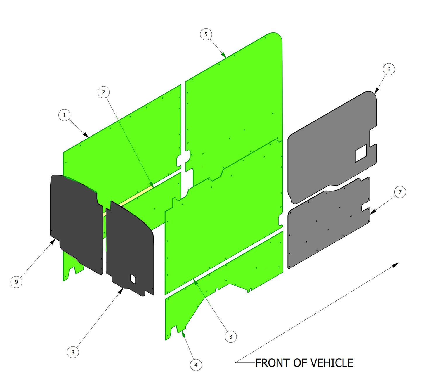 Welfit Wall Liners for Ford Transit Cargo Vans