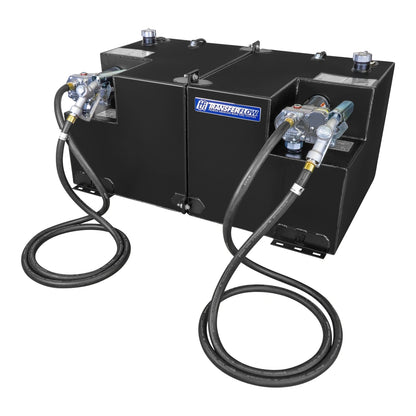 Transfer Flow 50/50-Gallon Split Steel Transfer Tank With Pumps - 0800113244