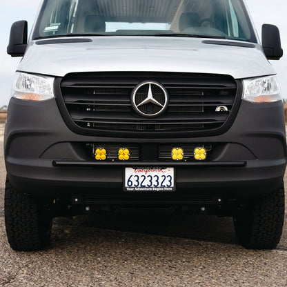 Vanspeed Defender Front Bumper w/ Universal Light Mounts for Mercedes Sprinter 144/170 (2019+) - VNSPD-007