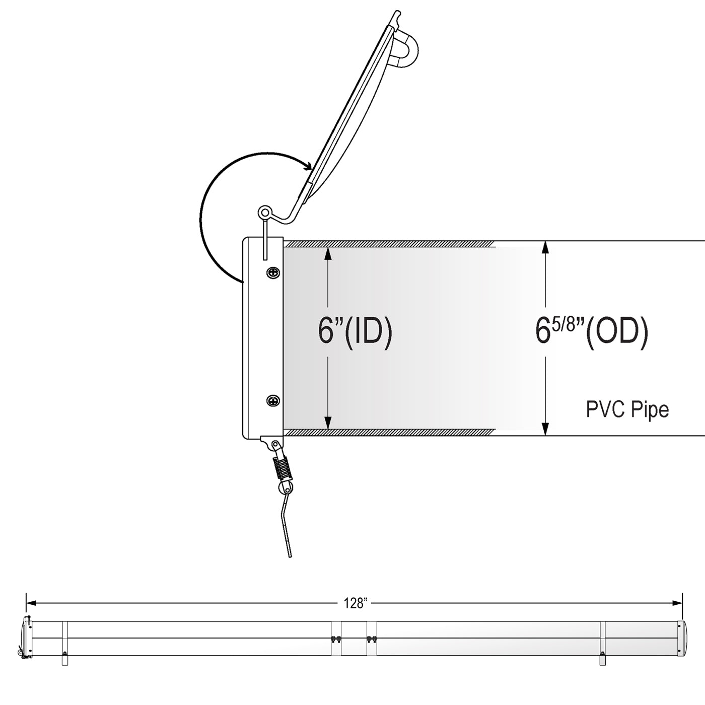 Vantech Conduit Carrier System - 6-in x 128-in