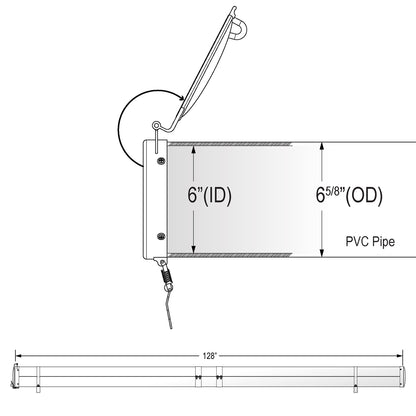 Vantech Conduit Carrier System - 6-in x 128-in