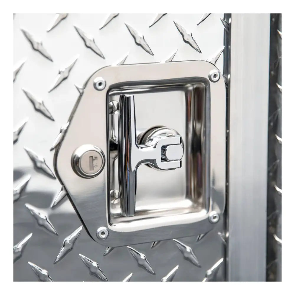 UWS Bright Aluminum 48" X 48" Double-Door Dog Box With Full Enclosure & Storage