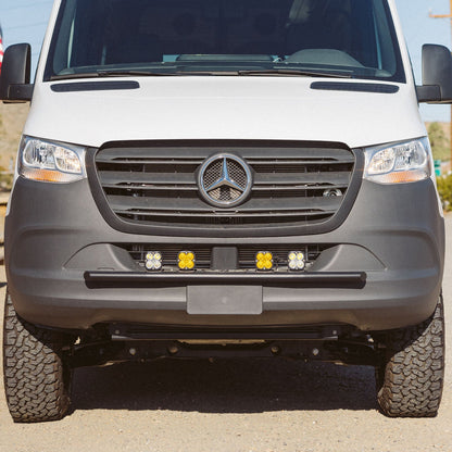 Vanspeed Defender Front Bumper w/ Universal Light Mounts for Mercedes Sprinter 144/170 (2019+) - VNSPD-007