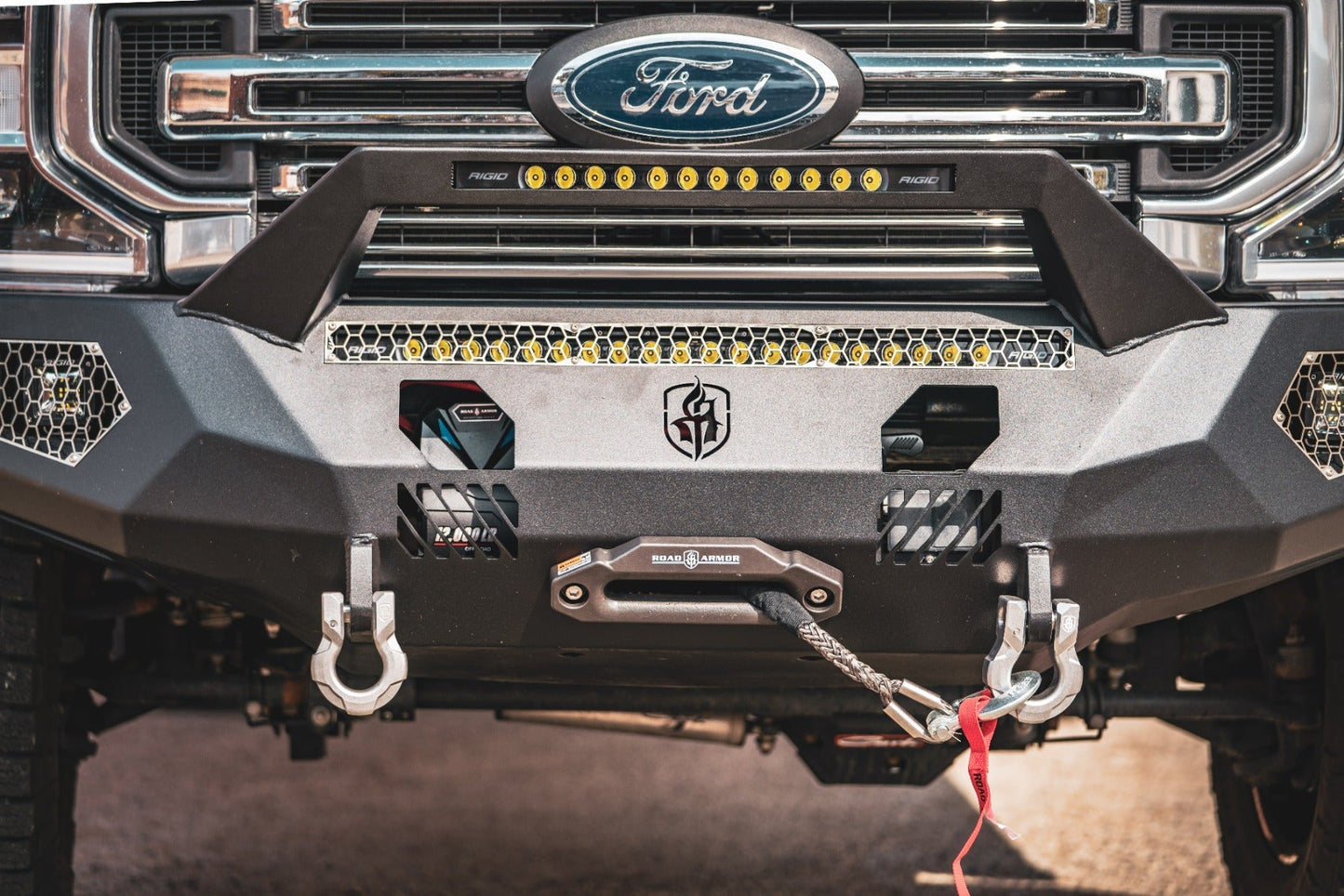 Road Armor Evolution Front Winch Bumper Sheet Metal Pre-Runner Guard 2017-2022 Ford F-250 F-350 - 6172EF3B