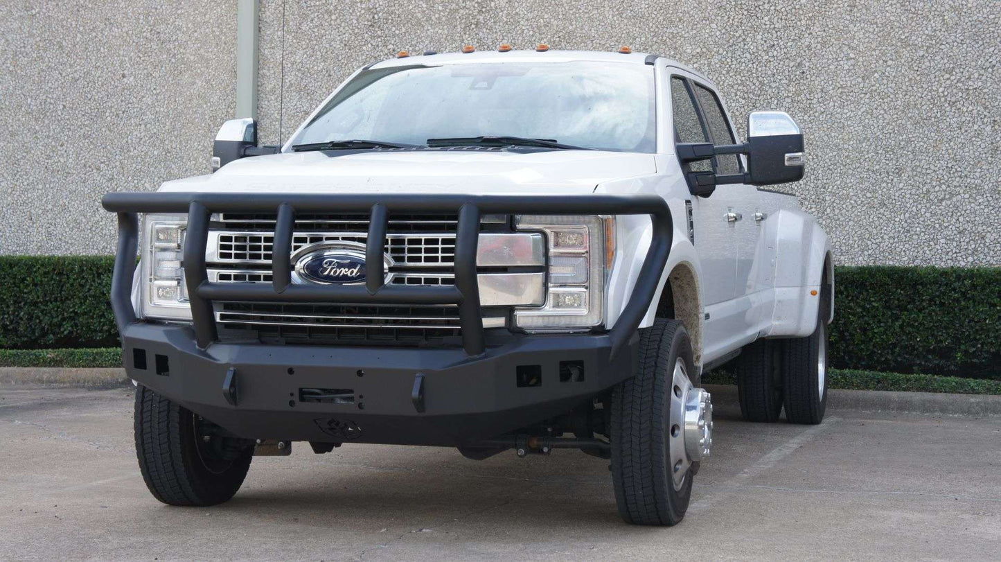 Road Armor Stealth Front Winch Bumper Titan II Guard 2017-2022 Ford F-450 F-550 - 61742B