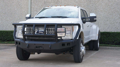 Road Armor Stealth Front Winch Bumper Titan II Guard 2017-2022 Ford F-450 F-550 - 61742B